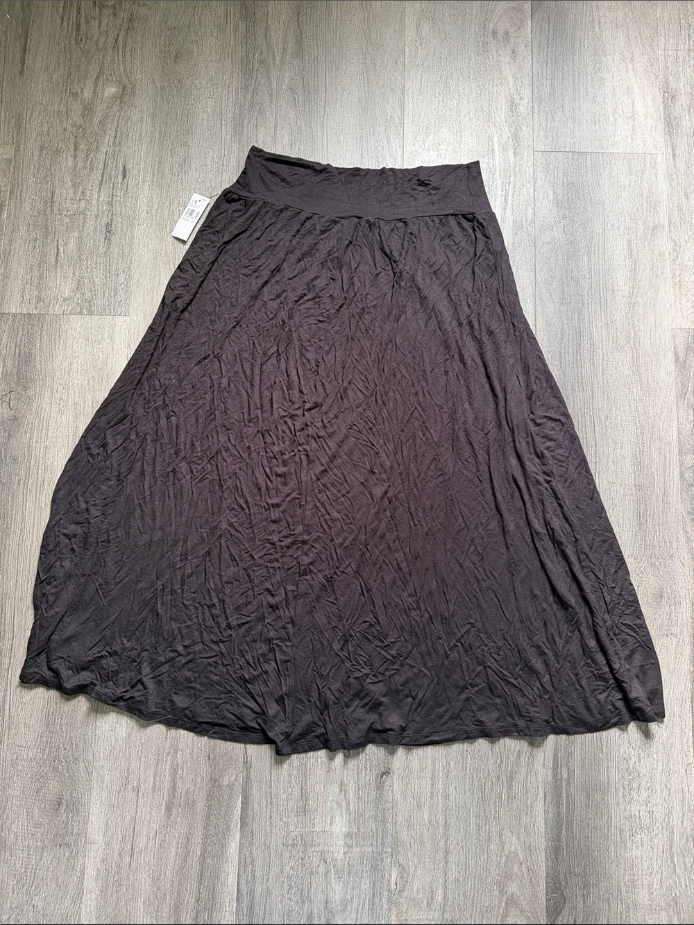 Floor length solid Black skirt NWT size 3X